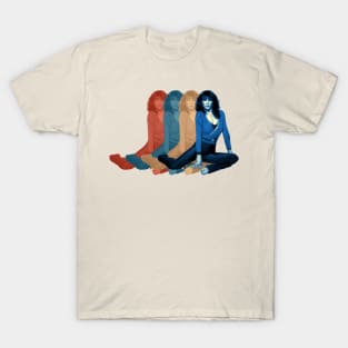 Kate Bush Shadow Rainbow Retro Light Blue T-Shirt